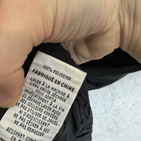 Footjoy Vest Men’s Large Black Windbreaker 1/4 Snap Button Sleeveless - Picture 4 of 9